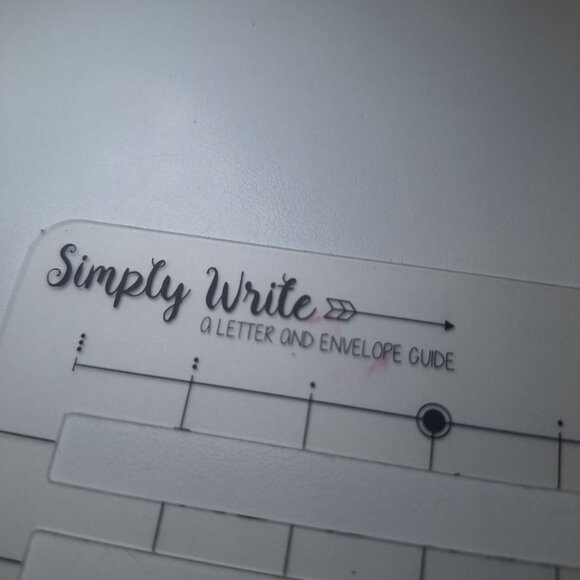 Simply Write Guide Letter Envelope USPS Mail Template Ruler 5x4 Lines Straight - Picture 4 of 5